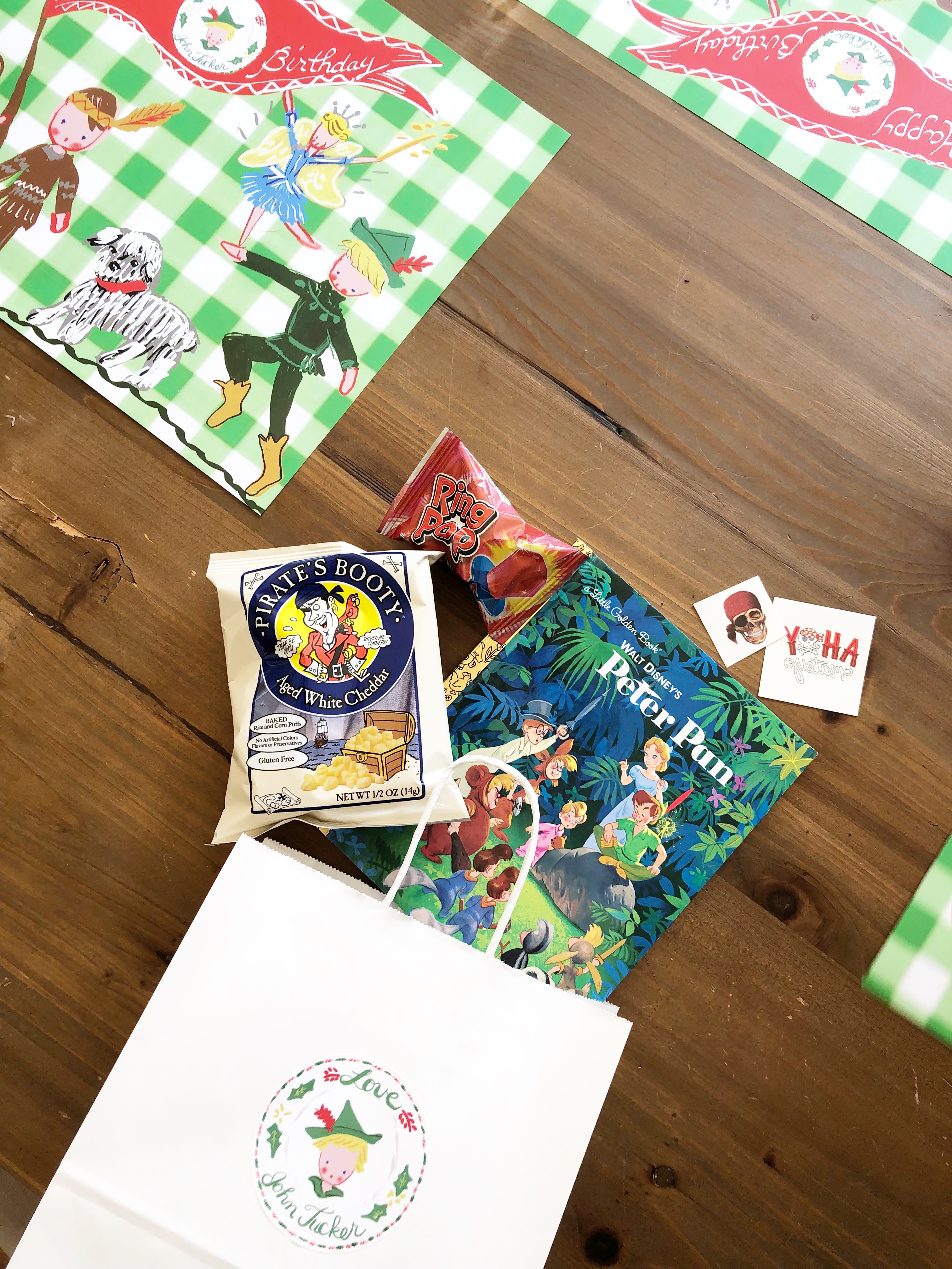 peter pan themed goodie bags Sarah Tucker