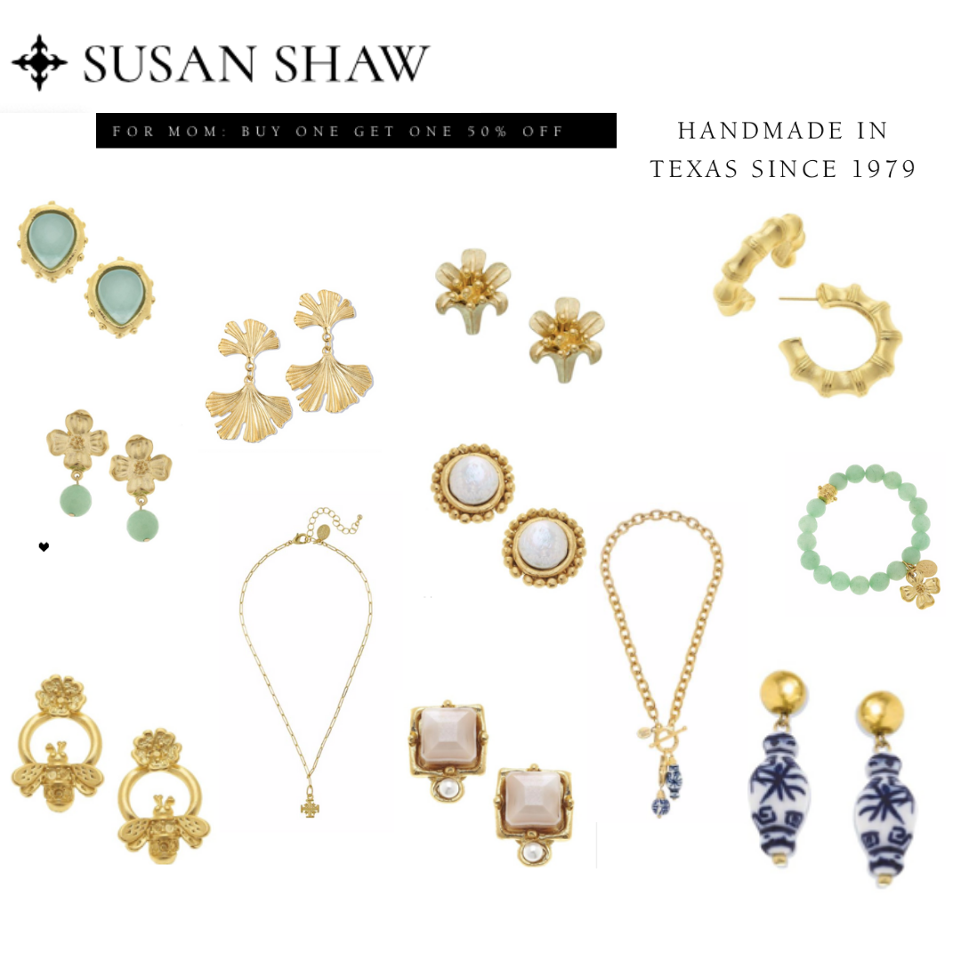 Mother’s Day Jewelry with Susan Shaw – Buy one Get one 50% - Sarah Tucker